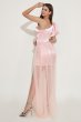 Blush One Shoulder Detachable Homecoming Dress E202283025