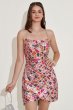 Colorful Spaghetti Straps Bodycon Cocktail Party Dress E202283063