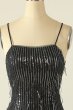 Sheath Spaghetti Straps Pink Sequins Short Homecoming Dress E202283614