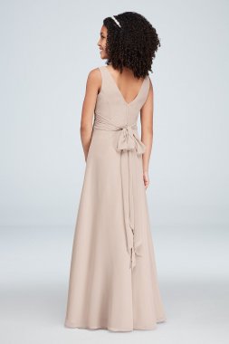 Surplice Tank Chiffon Junior Bridesmaid Dress JB9884