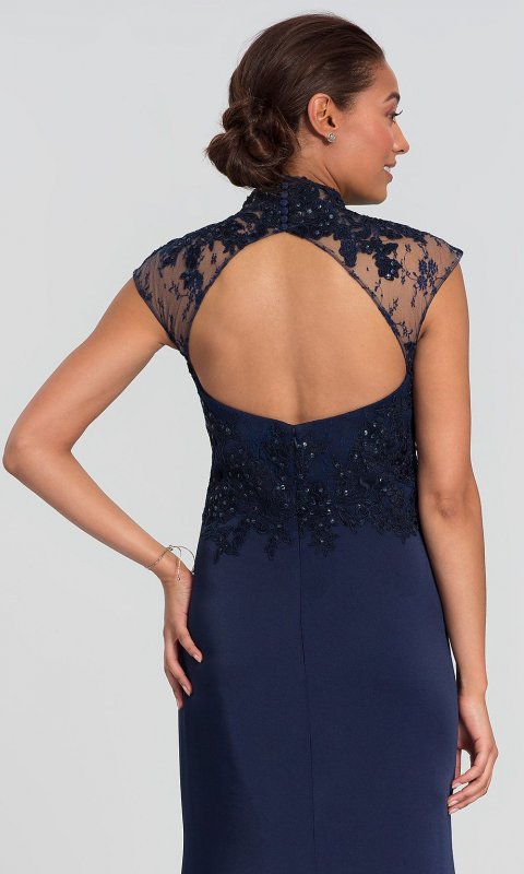 Long Mother-of-the-Bride Dress with Embroidery AL-27112