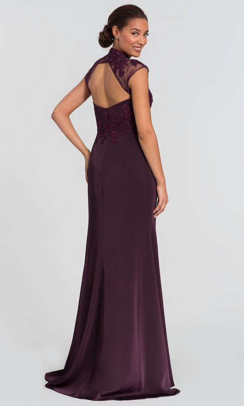 Long Mother-of-the-Bride Dress with Embroidery AL-27112