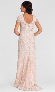 Long Pink Mother-of-the-Bride Dress AP-091874600-B