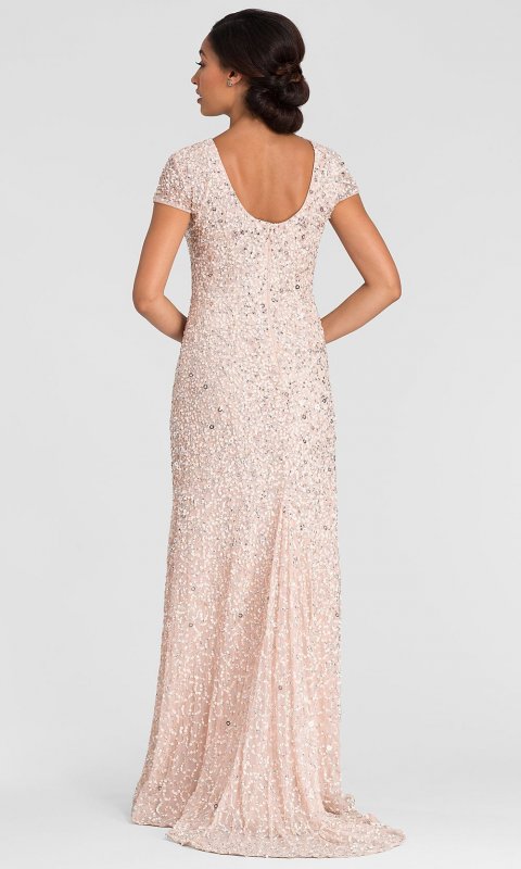 Long Pink Mother-of-the-Bride Dress AP-091874600-B