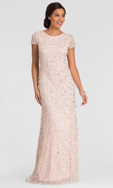 Long Pink Mother-of-the-Bride Dress AP-091874600-B