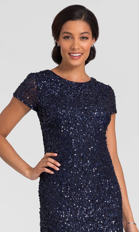 Mother-of-the-Bride Navy Long Dress AP-091874600-N