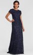 Mother-of-the-Bride Navy Long Dress AP-091874600-N