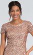 Long Rose Gold Sequin MOB Dress AP-091874600-RG