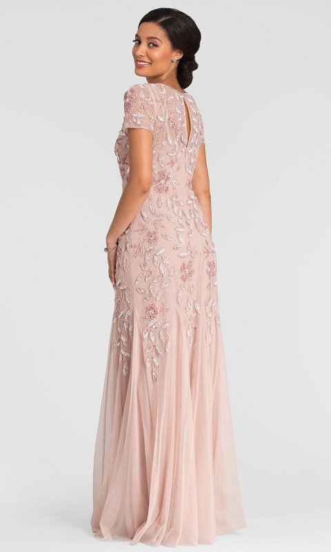 Long Pink Mother-of-the-Bride Dress AP-091897240-B
