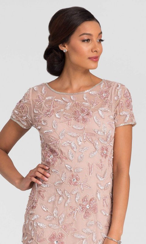 Long Pink Mother-of-the-Bride Dress AP-091897240-B