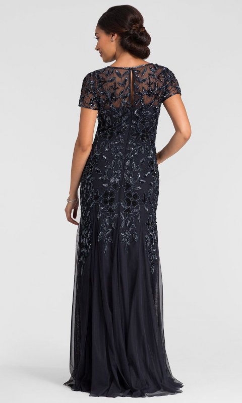 Long Blue Mother-of-the-Bride Dress AP-091897240-T