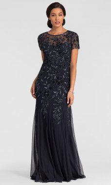 Long Blue Mother-of-the-Bride Dress AP-091897240-T