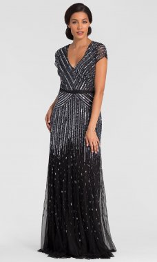Gunmetal Mother-of-the-Bride Dress AP-092868950-G