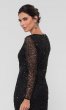 Black Sequin Long-Sleeve MOB Dress AP-AP1E204882-B