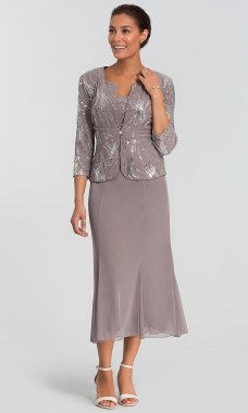 MOB Dress with Sequin Jacket AX-196267