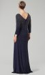 Mother-of-the-Bride Long Beaded 3/4-Sleeve Dress AX-81351474