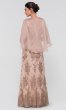 Sequined Long Sleeveless MOB Dress with Chiffon Cape IT-7120171