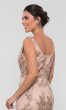 Sequined Long Sleeveless MOB Dress with Chiffon Cape IT-7120171