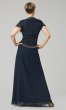 Long Chiffon Mother-of-the-Bride Dress with Beading JKA-3254