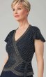 Long Chiffon Mother-of-the-Bride Dress with Beading JKA-3254
