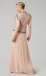 Long Chiffon Mother-of-the-Bride Dress with Beading JKA-3254