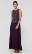 Long Mother-of-the-Bride Chiffon Dress with Shawl JKA-4815