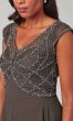 Short Mother-of-the-Bride Dress with Beaded Bodice JKA-5226