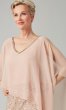 Short Sequin Semi-Formal MOB Dress with Capelet JKA-5235