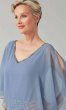 Short Sequin Semi-Formal MOB Dress with Capelet JKA-5235