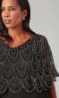 Mother-of-the-Bride Long Dress with Sequined Cape JKA-5409