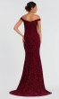 Glitter-Lace Long MOB Off-the-Shoulder Dress JO-53208
