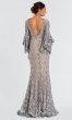 Long Silver Lace Mother-of-the-Bride Dress JO-57048