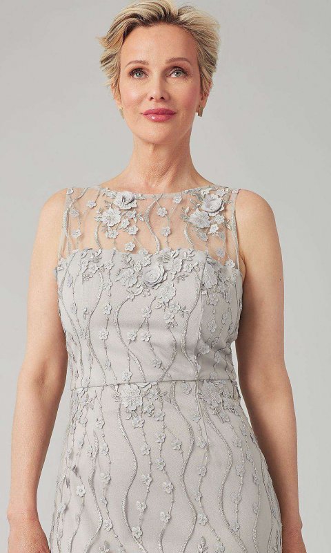 Embroidered Long Formal Mother-of-the-Bride Dress JU-MC-262342MC