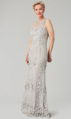 Embroidered Long Formal Mother-of-the-Bride Dress JU-MC-262342MC