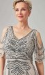 Vintage-Inspired Grey Long Beaded MOB Formal Dress JU-MC-262476MC