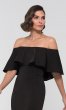 Flounce Off-the-Shoulder Long MOB Dress by KL-200017m