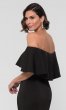 Flounce Off-the-Shoulder Long MOB Dress by KL-200017m