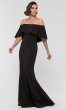 Flounce Off-the-Shoulder Long MOB Dress by KL-200017m