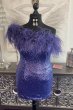 Bodycon One Shoulder Black Sequins Homecoming Dress with Feather E202283204