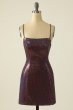 Fuchsia Sequin Homecoming Dress E202283207