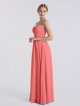 Strapless A-line Chiffon Bridesmaid Dress with Pleated Bodice AB202150