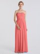 Strapless A-line Chiffon Bridesmaid Dress with Pleated Bodice AB202150