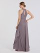 Long Illusion Halter Neck Mesh Bridesmaid Gown AB202096