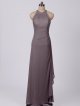 Long Illusion Halter Neck Mesh Bridesmaid Gown AB202096