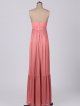 Boho-chic Long Spaghetti Straps Mesh Bridesmaid Dress AB202058
