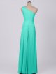 One-Shoulder Georgette Cascade Mesh Bridesmaid Dress AB202127