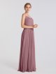 Charming Long Blouson Spaghetti Strap Mesh Bridesmaid Dress AB202041