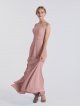 Long A-line Chiffon High-Neck Maid of the Honor Dress AB202086