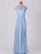 Side Slit Crisscross Ruched V-neck Mesh Bridesmaid Dress AB202141