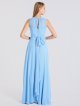 Sleeveless Long Chiffon Bridesmaid Dress with Side Slit AB202142